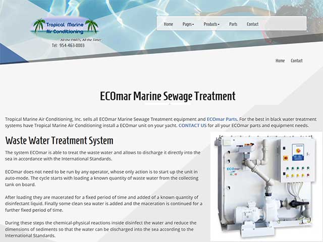 ECOmar Onboard Sewage Treatment